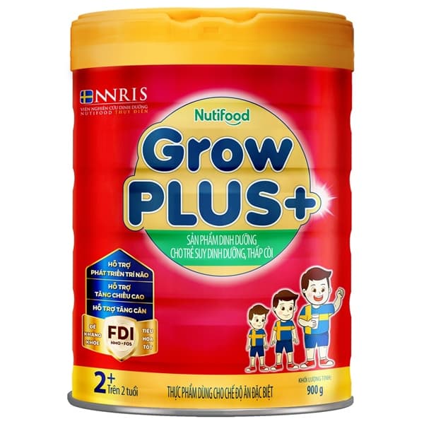 Sữa Nuti GrowPlus đỏ 2+ 900g