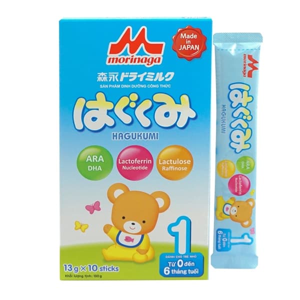 Morinaga Hagukumi gói 130g 0-6m